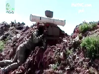 Assad 57mm cannon kills rebels