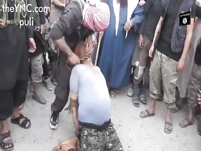 New Beheading of Middle Age Man by ISIS in Syria