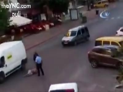 Turkish Police in Antalya for some reason beating women in public.