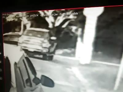 driver passes over the woman and wants to escape and is caught