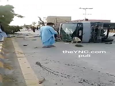 motorcycle attacked to Pakistani army tanker, killing 7 soldiers and wounding 15 others in the city of Quetta