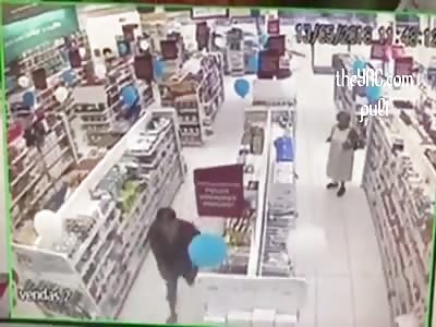 thief executed in supermarket