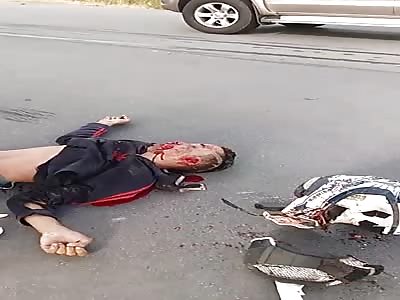 ACCIDENT YOUNG DIE IN MOTORCYCLE IMPACT, AND TRUCK