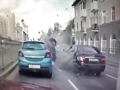russian cop crash