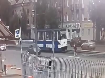 woman is hit by car