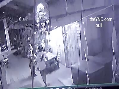 CCTV. EXACT MOMENT THAT RECEIVES SHOT AND HOURS AFTER. GO DEAD