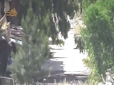 SNIPER ... The video shows the rebels attacking Assad's forces in Daraa City