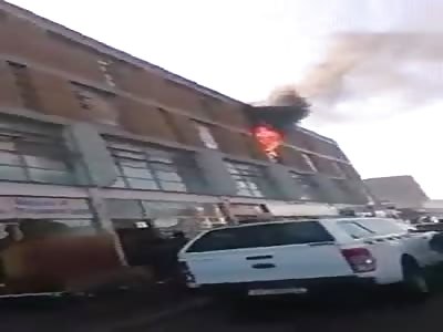 Woman Jumps to Avoid Burning to Death
