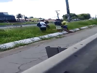 Motorcyclist loses his leg in accident