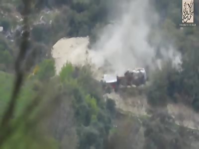 Syria: Video shows HTS shelling regime position in Northern Latakia w