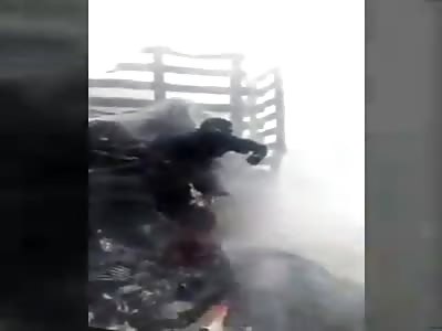 Awesome video of truck driver who died burned