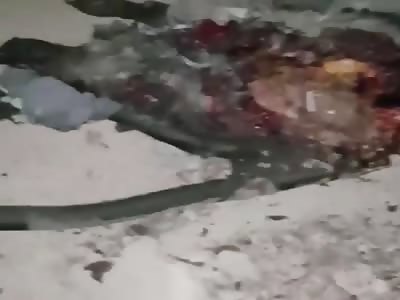 GRAPHIC - Turkish army struck with drones a civilian vehicle carrying 