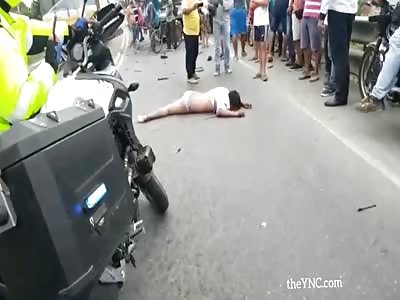 Colombia. shocking accident with fatalities
