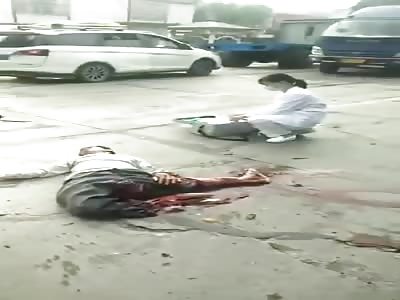 Shocking video... Man with half-body shattered after accident 