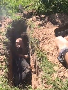 Young Guy Executed After Digging Own Grave and Laying in It