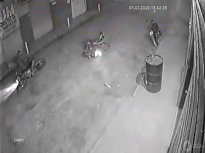 CCTV motorcycle vs motorcycle