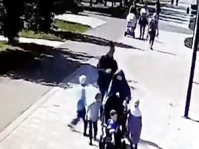 Man Assaults Muslim Woman In Front Of Her Kids At A Park In Nizhnekamsk