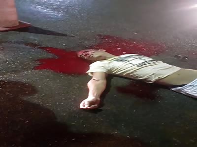 Murdered man with head shot Brazil