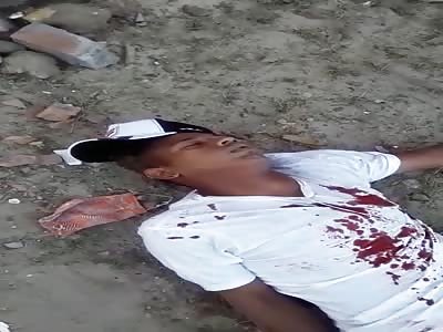 Murdered man with head shot Brazil