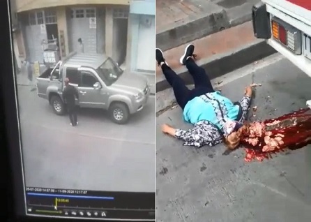 Elderly Woman Loses Her Step and Trips to the Ground...Gets Ran Over by Truck 