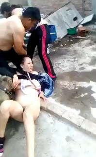 Angry Woman Catches Husband's Mistress