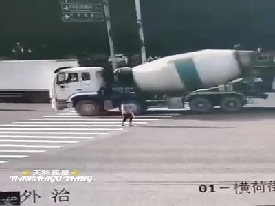Wtf. young man is eaten by truck 