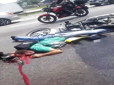 Motorcyclist loses his life in accident.