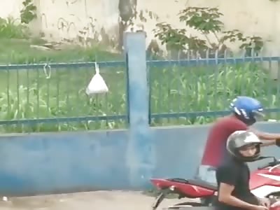 Justice & Karma   Motorcycle thieves are brutally punished 