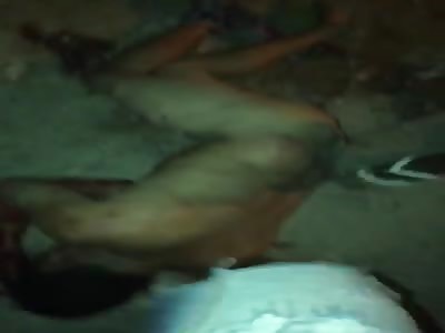 thief naked and brutally beaten 