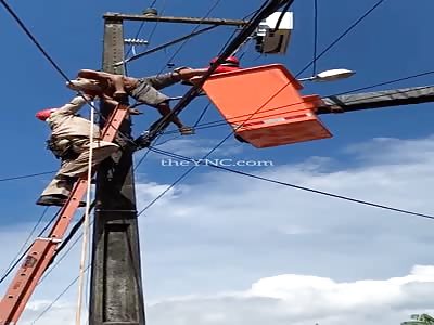 strong electric shock kills worker 