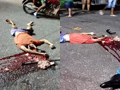 brutal accident where man gets his head crushed (Aftermath photos)