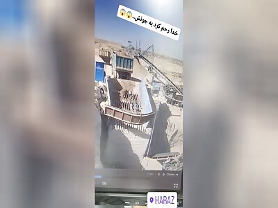 WORK ACCIDENT IN SILO OF MINE