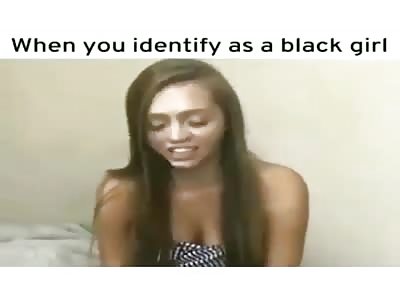 SHOCKING!! WHITE GIRL FIGURES OUT SHE BLACK!!