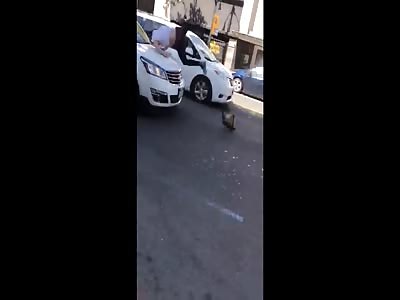 FAIL !! YOUTUBER GETS HIT BY CAR RUNNING FROM THUGS