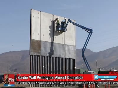DONALD TRUMP PROTOTYPE WALLS ARE NOW IN !!!