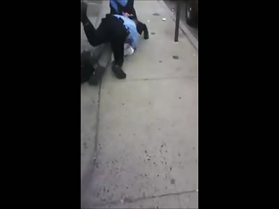 COP SUCKER PUNCHES BLACKMAN AFTER HAND CUFFING HIM AND CALLS HIM PUSSY