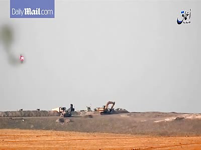 IS MILITANTS TAKE OUT EXCAVATOR WITH TOW MISSLE