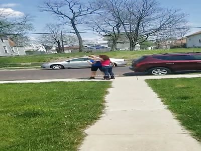 Methheads hoes fight over corner