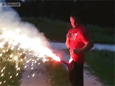 Firework Burns Face