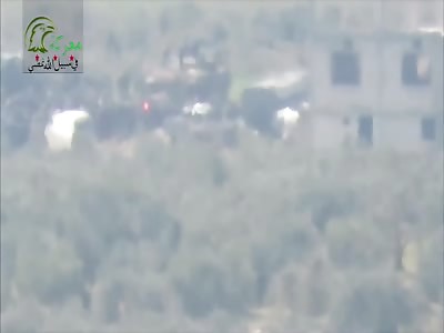 Quite Possibly The Best ATGM Strike On Large Gathering Of Soldiers