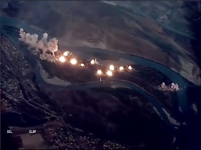 Island Full Of ISIS Get Bombed By 36,000kg Of Bombs By Coalition Army