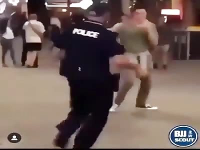 Cop Gets Thrown On His Ass By 