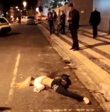 Blonde Woman Jumped To Her Death + Onlookers Record Her Shattered Body