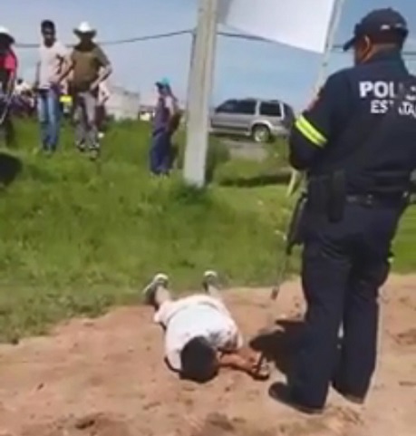 Alleged Rapist Gets Kicked In The Head In Front Of Cops