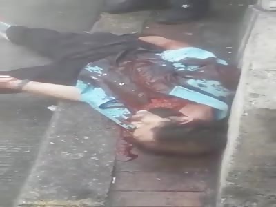 Onlookers Record A Man Dying With Blood Gushing From His Neck