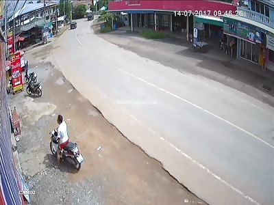 Very Lucky Motorcyclists