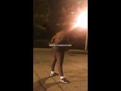 Naked Woman Caught Talking To Herself In The Middle Of The Street 