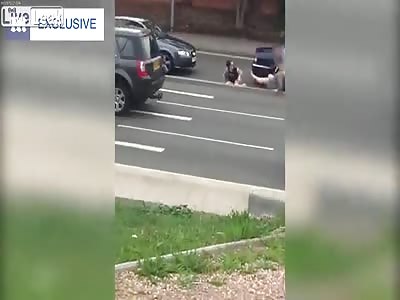 Women brawl  in shocking road rage