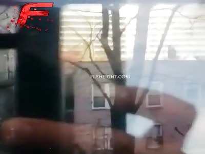 Dude jumps off building