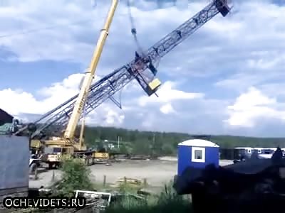Crane could not stand it and broke ...